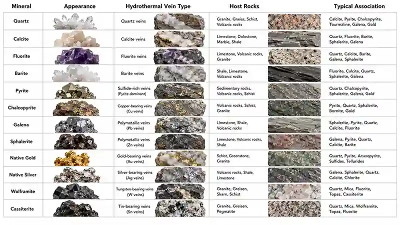 Common Vein Minerals