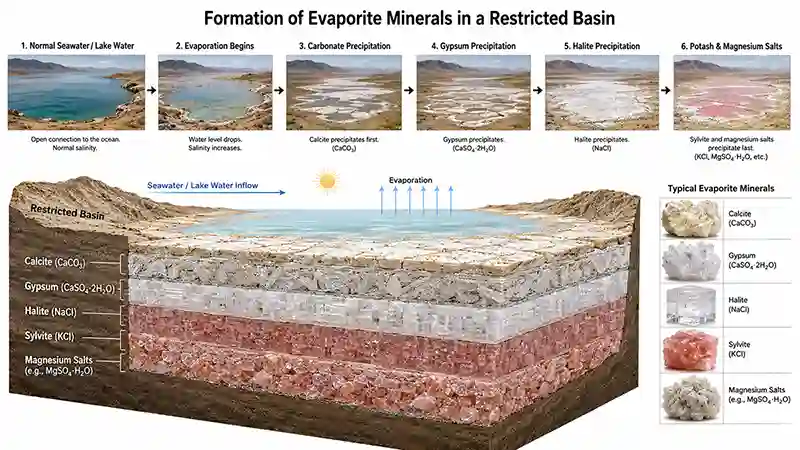 Conditions Required for Evaporite Formation