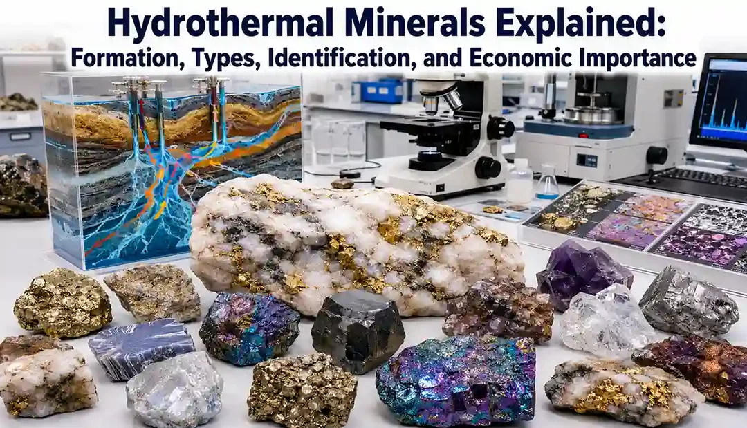 Hydrothermal Minerals Explained: Formation, Types, Identification, and Economic Importance