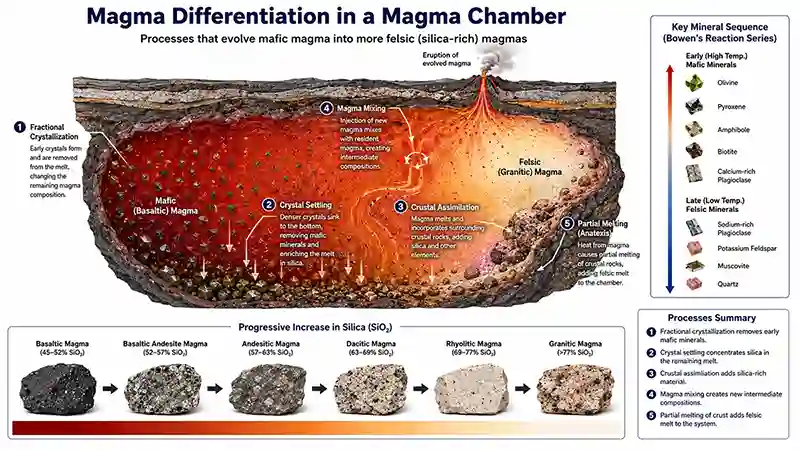 Main Processes of Magma Differentiation