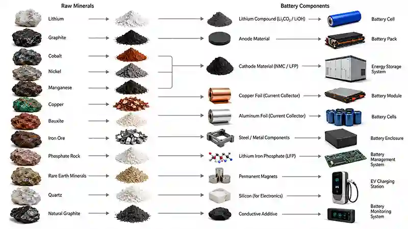 Major Battery Minerals