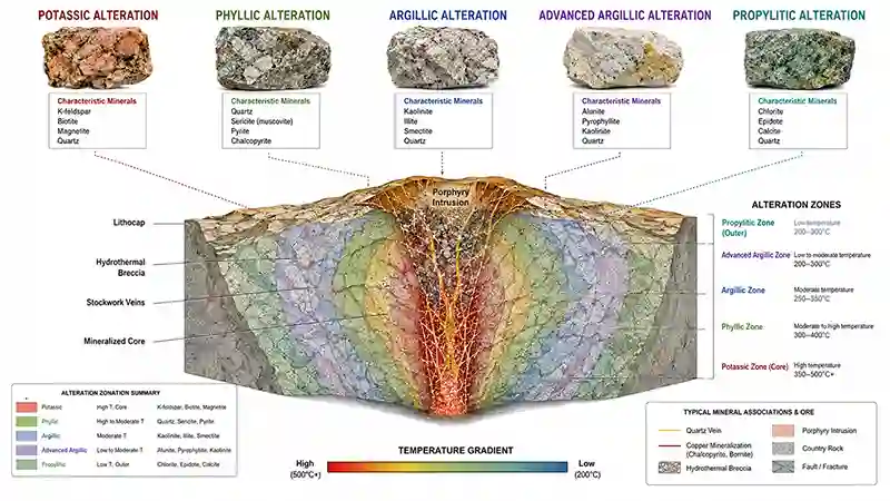 Major Hydrothermal Alteration Types