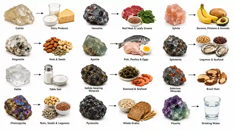 Major Minerals Found in Food