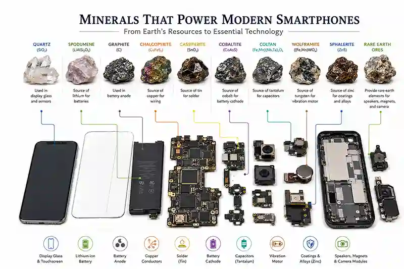 Major Minerals Used in Smartphones