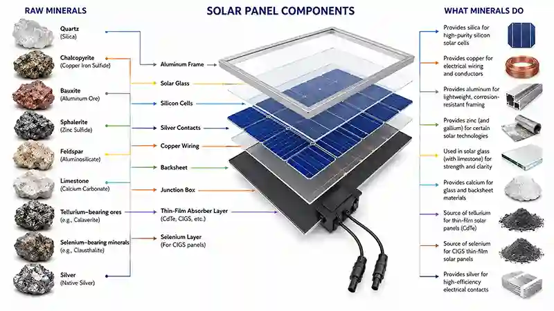 Major Minerals Used in Solar Panels