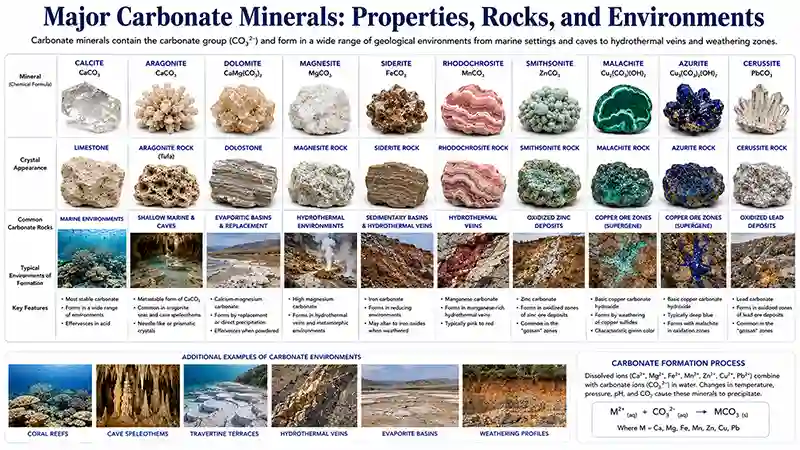 Major Carbonate Minerals