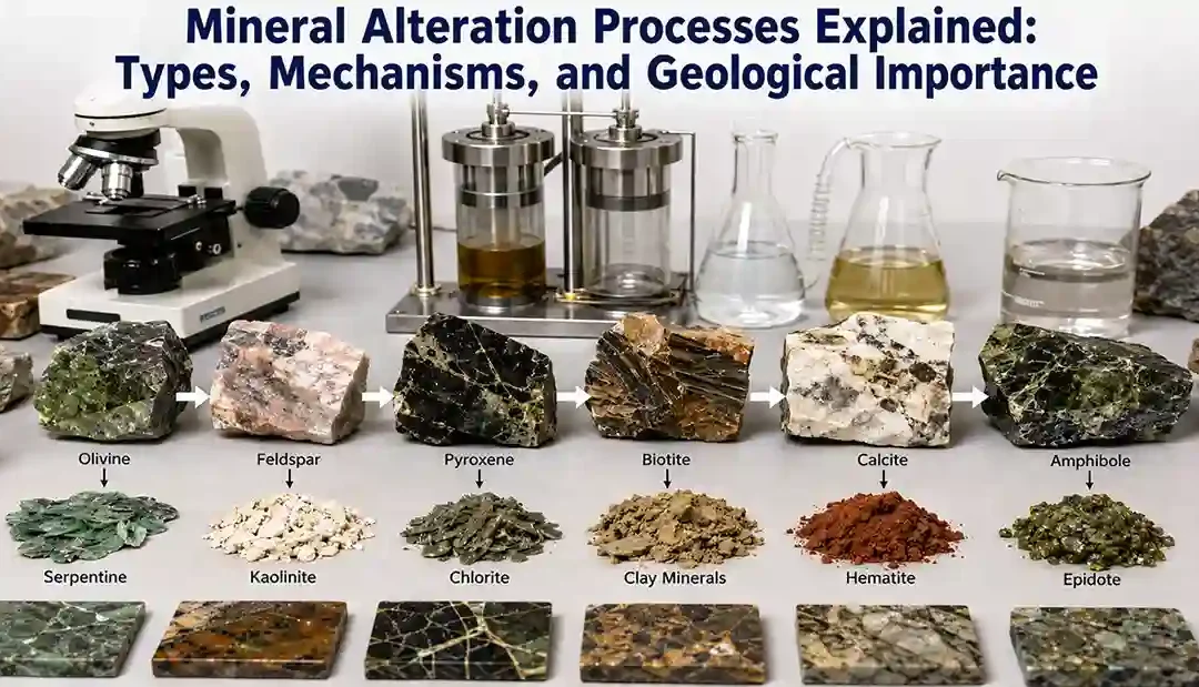 Mineral Alteration Processes Explained: Types, Mechanisms, and Geological Importance