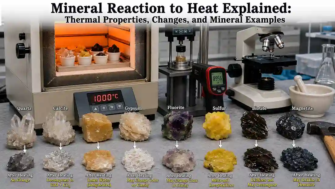 Mineral Reaction to Heat Explained