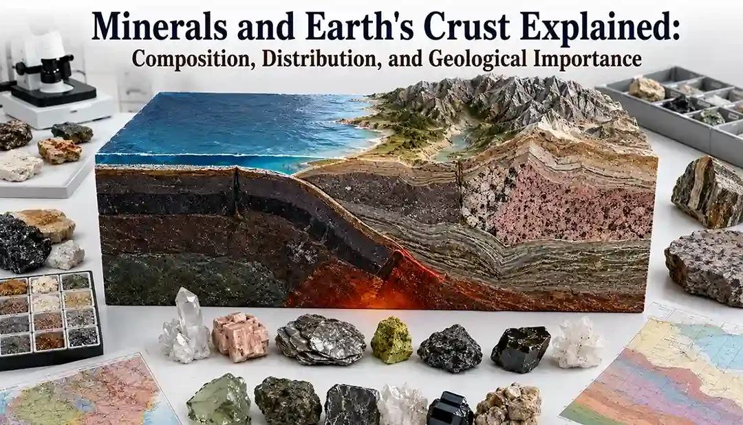 Minerals and Earth’s Crust Explained: Composition, Distribution, and Geological Importance