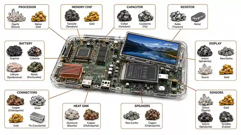 Minerals by Electronic Component