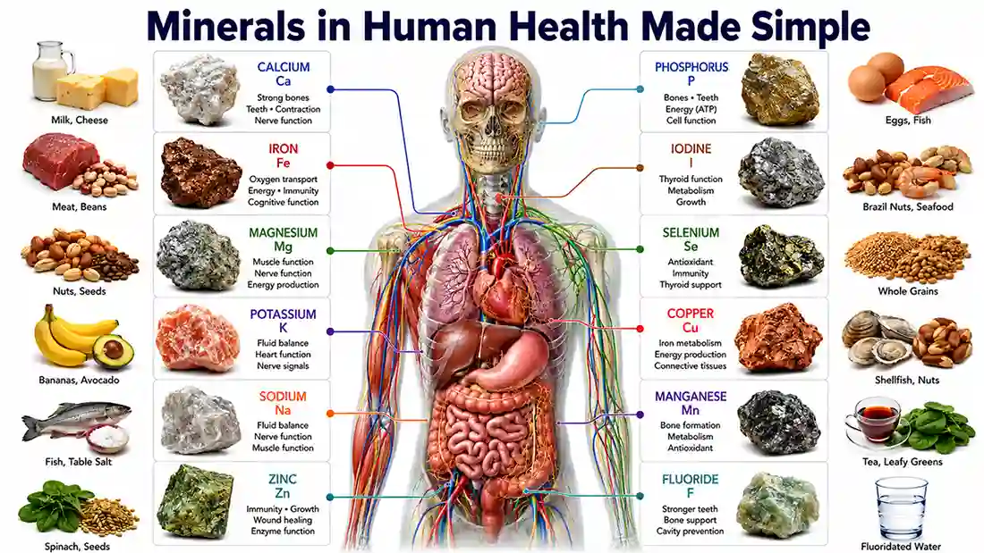 Minerals in Human Health Made Simple
