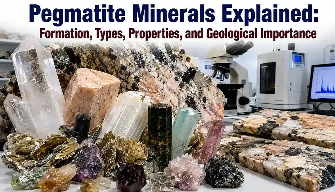 Pegmatite Minerals Explained: Formation, Types, Properties, and Geological Importance