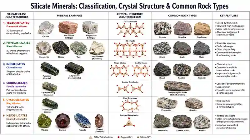 Classification of Silicate Minerals