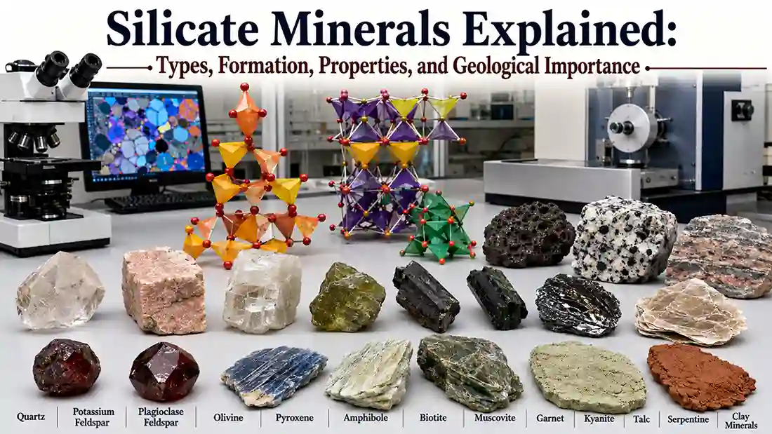 Silicate minerals types and properties