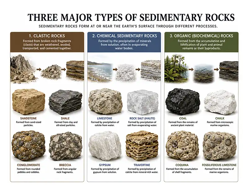 Types of Sedimentary Rocks