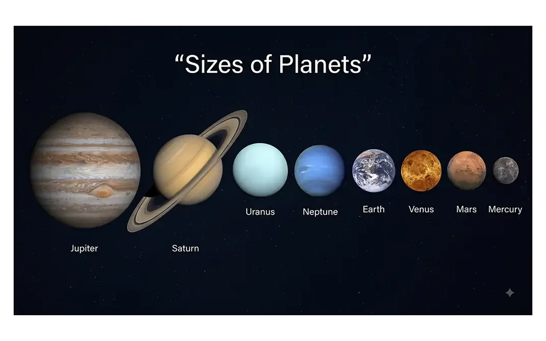 Sizes of Planets