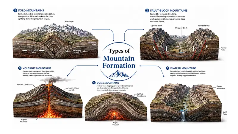 Types of Mountain Formation