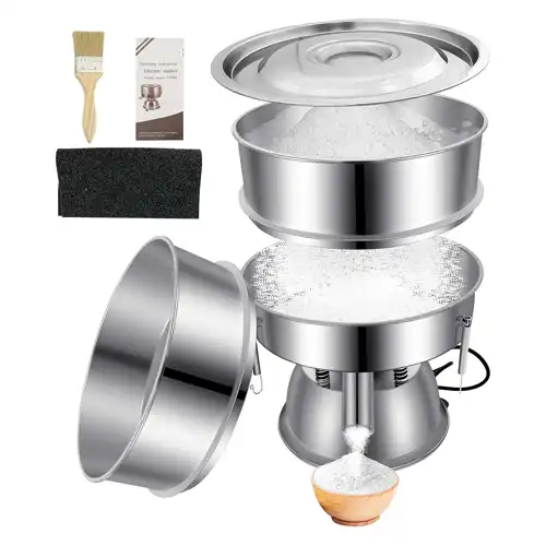 Automatic Vibrating Sieve Shaker–40&60 Mesh Flour Sifter Automatic Vibrating Sieve Shaker–40&60 Mesh Flour Sifter