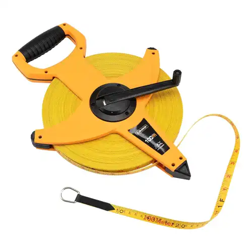 LAND 330FT:100M Heavy Duty Fiberglass Tape Measure