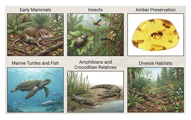 Small Cretaceous mammal and insects in an ancient terrestrial habitat
