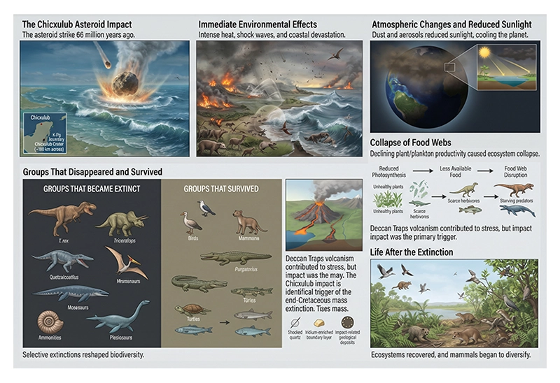 Scientific reconstruction of the Chicxulub asteroid impact associated with the Cretaceous mass extinction