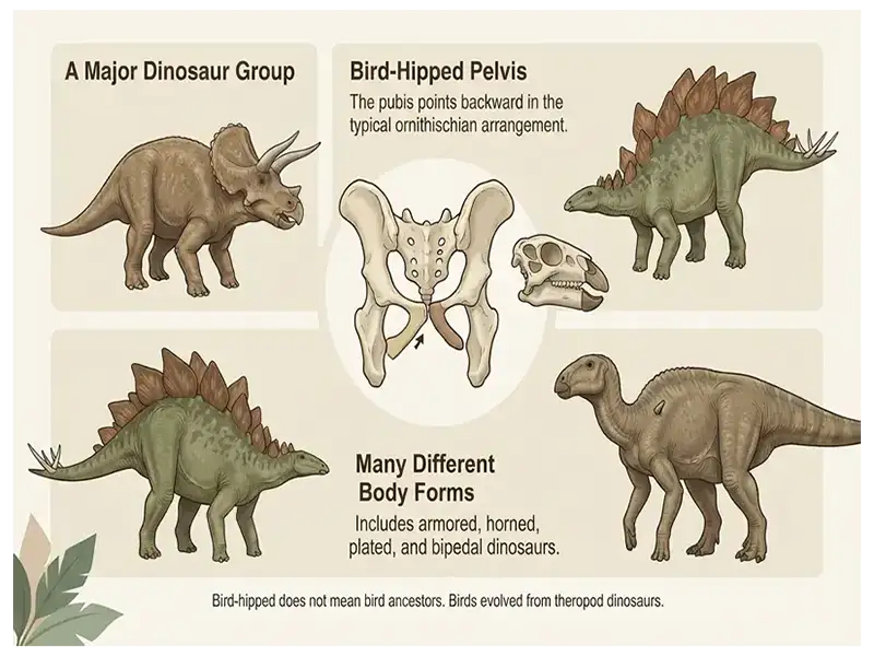 Iguanodon illustrating the body form of an ornithischian dinosaur.